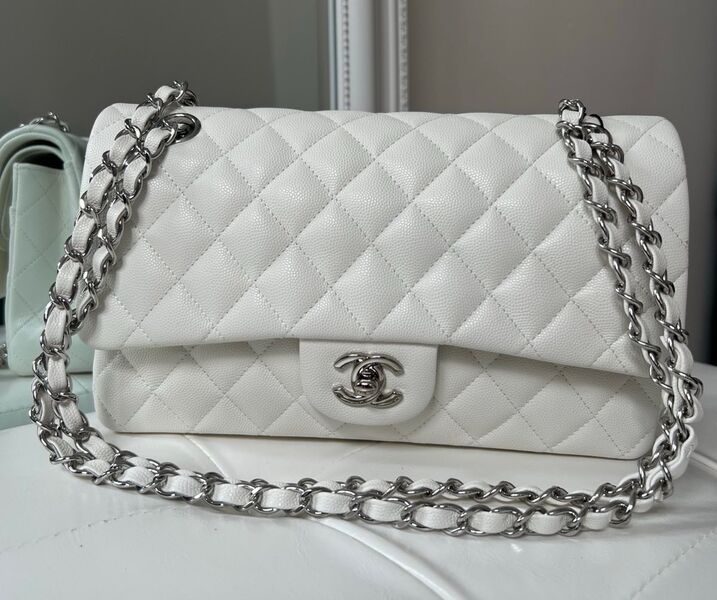 Сумка Chanel 2.55 женский кожа белый 141286