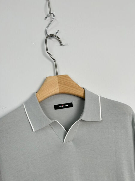 Мужское поло Kiton мужской графитовый 182567-4
