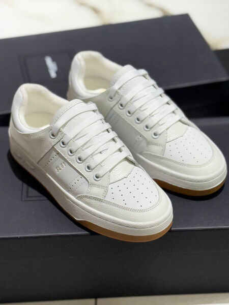 Кеды Saint Laurent женский кожа белый 181471-2