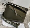 Сумка Loewe женский кожа болотный 100799-1