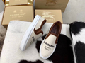 Лоферы Burberry женский текстиль бежевый 39790-2