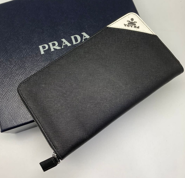 Кошелек Prada женский кожа белый 32129
