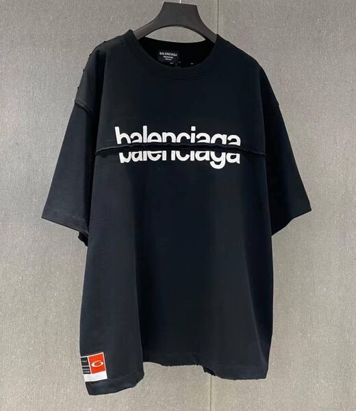Мужская футболка Balenciaga мужской черный 173406