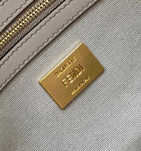 Сумка Fendi Baguette женский кожа графитовый 142103-6