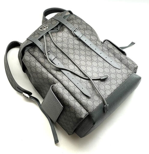 Мужской рюкзак Gucci мужской кожа черный 108554-3