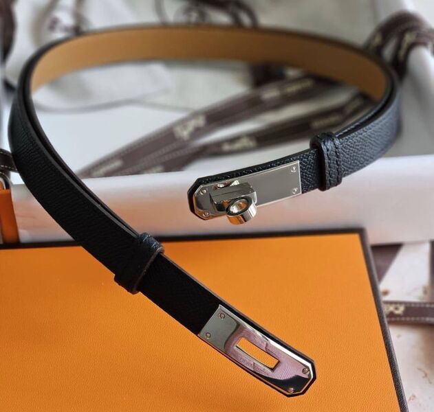 Женский ремень Hermès женский кожа черный 185977