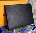 Мужская папка Louis Vuitton мужской кожа черный 173611-1