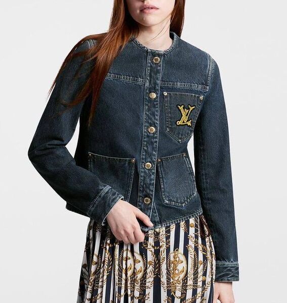 Куртка джинсовка Louis Vuitton женский джинса синий 147309