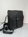 Мужская сумка мессенджер Bottega Veneta мужской кожа черный 149913-3