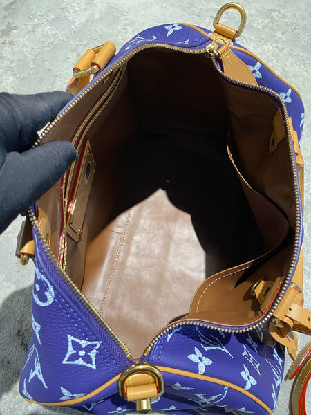 Сумка Louis Vuitton женский кожа синий 195027-6
