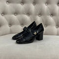 Туфли Chanel женский кожа черный 128598-3