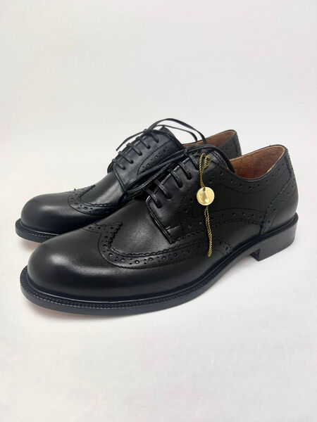 Мужские туфли Loro Piana мужской кожа черный 172918-2