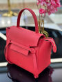 Сумка Celine Belt Nano женский кожа бордовый 142389-3