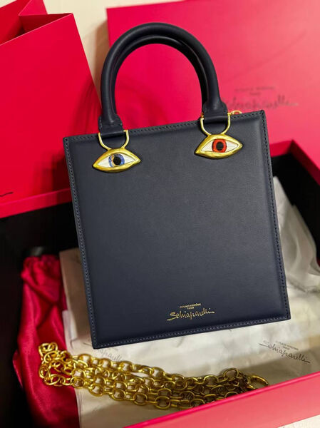 Сумка Schiaparelli женский кожа синий 174272-2