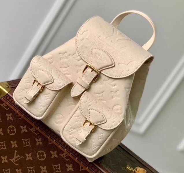 Рюкзак Louis Vuitton женский кожа бежевый 150384