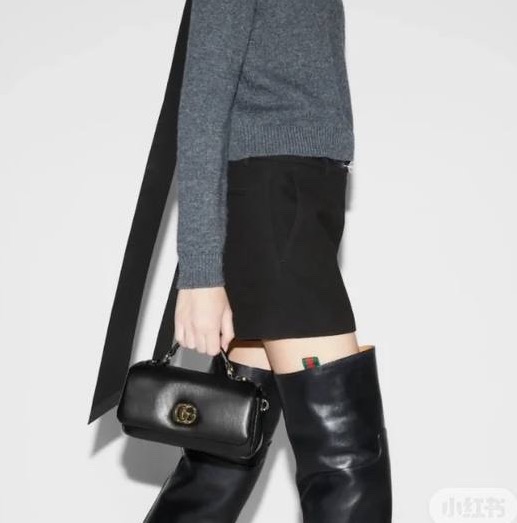 Сумка Gucci женский кожа черный 170965-4