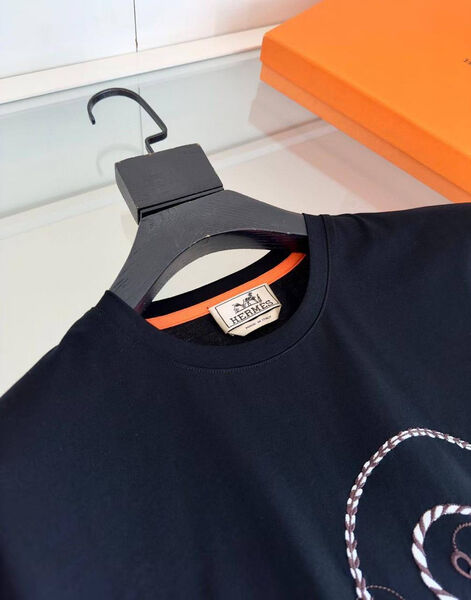 Мужская футболка Hermès мужской черный 179807-6