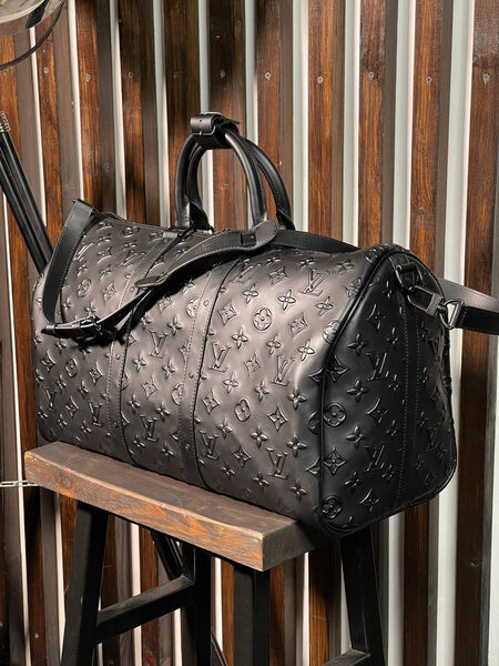 Дорожная сумка Louis Vuitton мужской кожа черный 19229-2