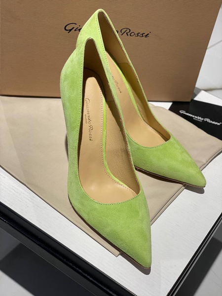 Туфли Gianvito Rossi женский замша болотный 80082-4