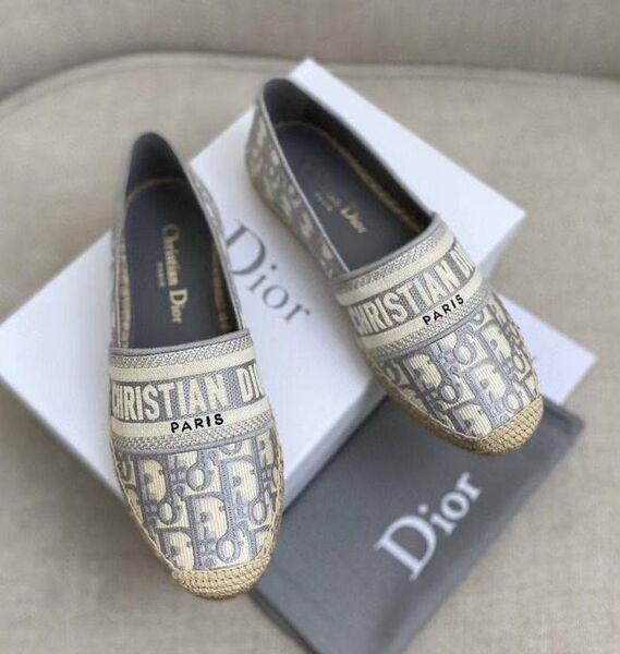 Эспадрильи Christian Dior женский текстиль графитовый 91334