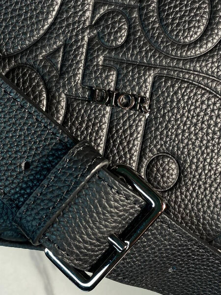 Дорожная сумка Christian Dior мужской кожа черный 171499-3