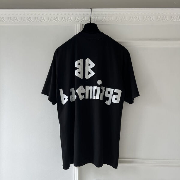 Мужская футболка Balenciaga мужской черный 158019-3