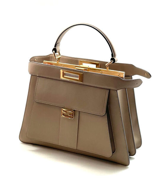 Сумка Fendi женский кожа бежевый 98801-3