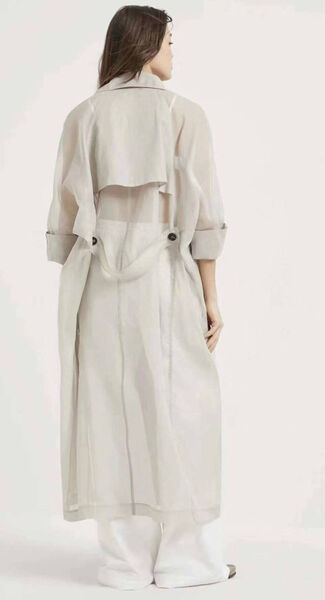 Плащ Brunello Cucinelli женский графитовый 156241-4