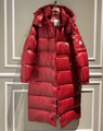 Пуховик Moncler женский бордовый 93798-1