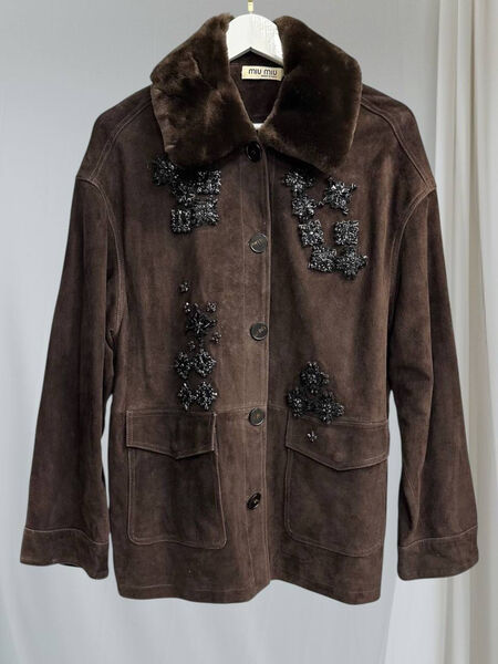 Куртка Miu Miu женский замша 198431