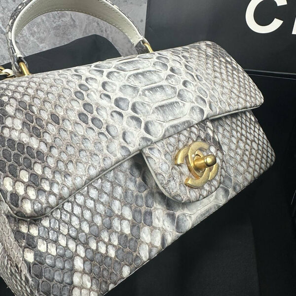 Сумка Chanel женский кожа графитовый 138718-3