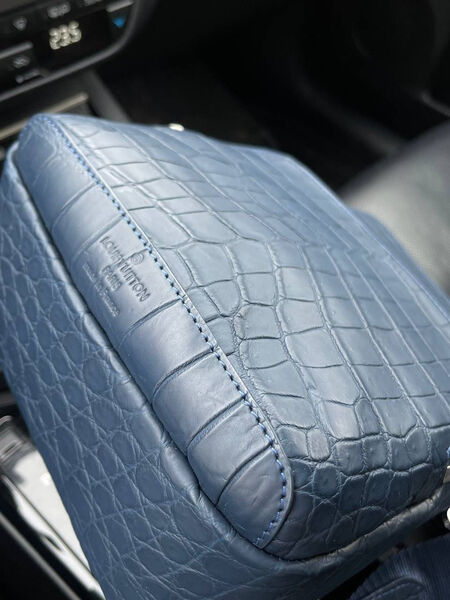 Мужская сумка слинг Louis Vuitton мужской кожа синий 113430-3