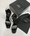 Босоножки Saint Laurent женский кожа черный 12737-9