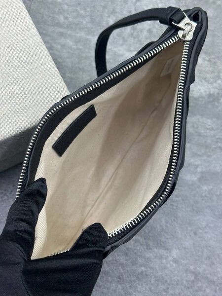 Мужской клатч Bottega Veneta мужской кожа черный 195712-4