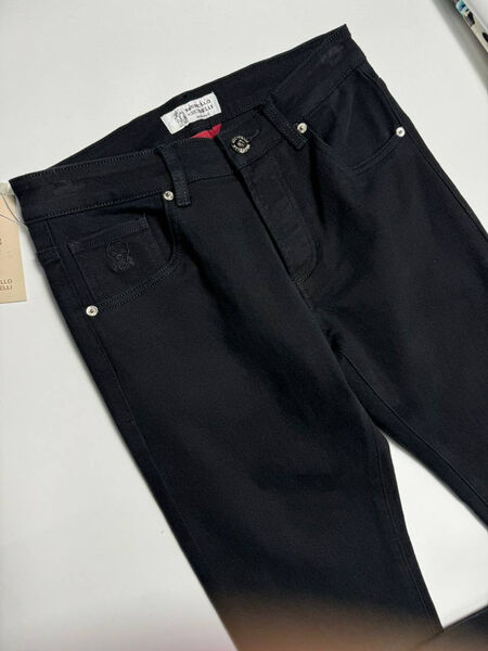 Мужские джинсы Brunello Cucinelli мужской джинса черный 169652-3