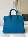 Сумка Hermès Birkin 25 женский кожа бирюзовый 150145-3