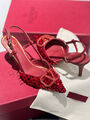 Туфли Valentino женский кожа бордовый 135841-2