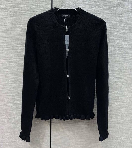 Кофта Chanel женский вязаная ткань черный 144125