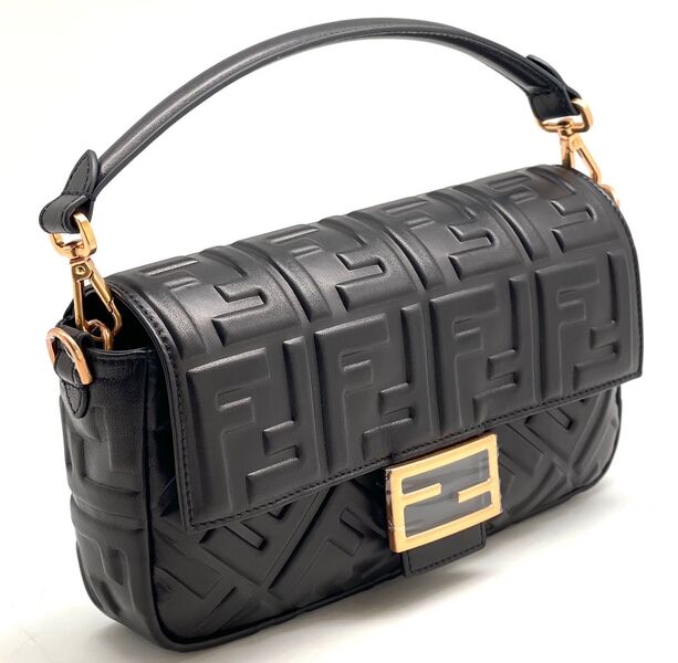 Сумка Fendi Baguette женский кожа черный 98552