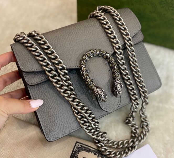 Сумка Gucci Dionysus Mini женский кожа графитовый 97063