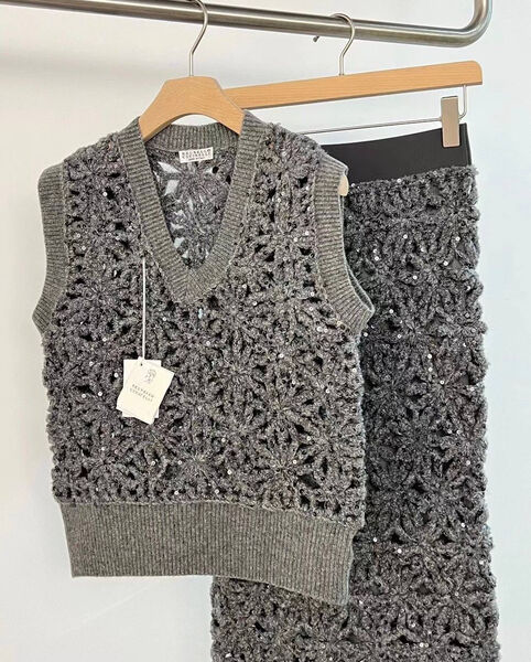 Костюм Brunello Cucinelli женский графитовый 201839-3