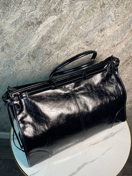 Дорожная сумка Prada мужской кожа черный 173613-3