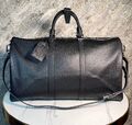 Дорожная сумка Louis Vuitton мужской кожа страуса черный,серебристый 170412