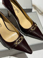 Туфли Tom Ford женский кожа бордовый 159497-3