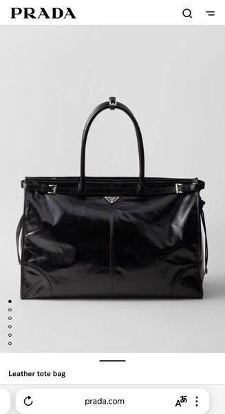 Дорожная сумка Prada мужской кожа черный 173613-2