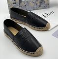 Эспадрильи Christian Dior женский кожа черный 91352-1