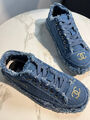 Кеды Chanel женский джинса синий 185505-5