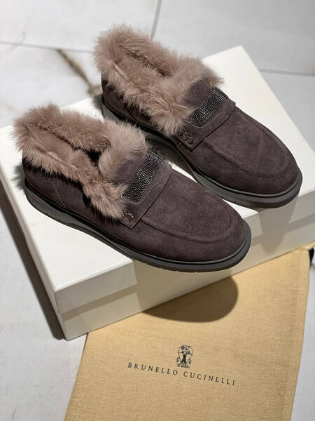 Лоферы Brunello Cucinelli женский замша 129354-2