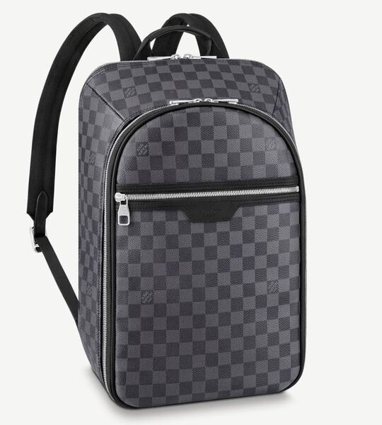 Мужской рюкзак Louis Vuitton мужской кожа черный 171500