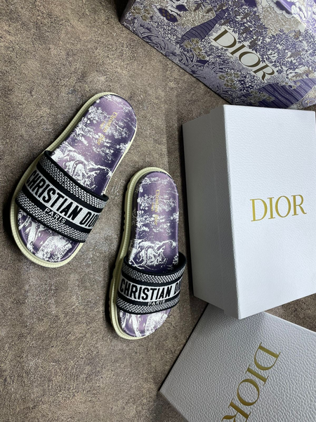 Мюли Christian Dior женский текстиль черный 54576-5